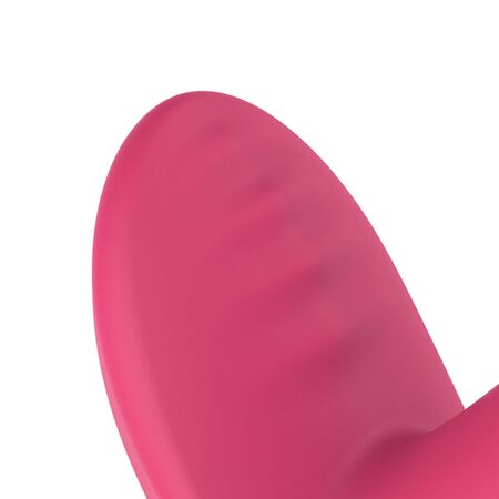 Розовый интерактивный вибромассажёр для ношения Ivy - 12,5 см.